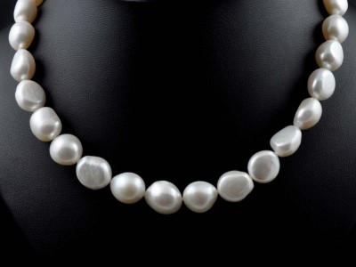 Baroque Fresh Water White Pearl Necklace