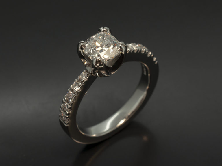 Cushion Cut Diamond Engagement Rings Glasgow, Scotland