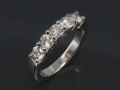 Ladies Diamond Eternity Ring, Platinum Claw Set Design, Round Brilliant Cut Diamonds 1.00ct (5)