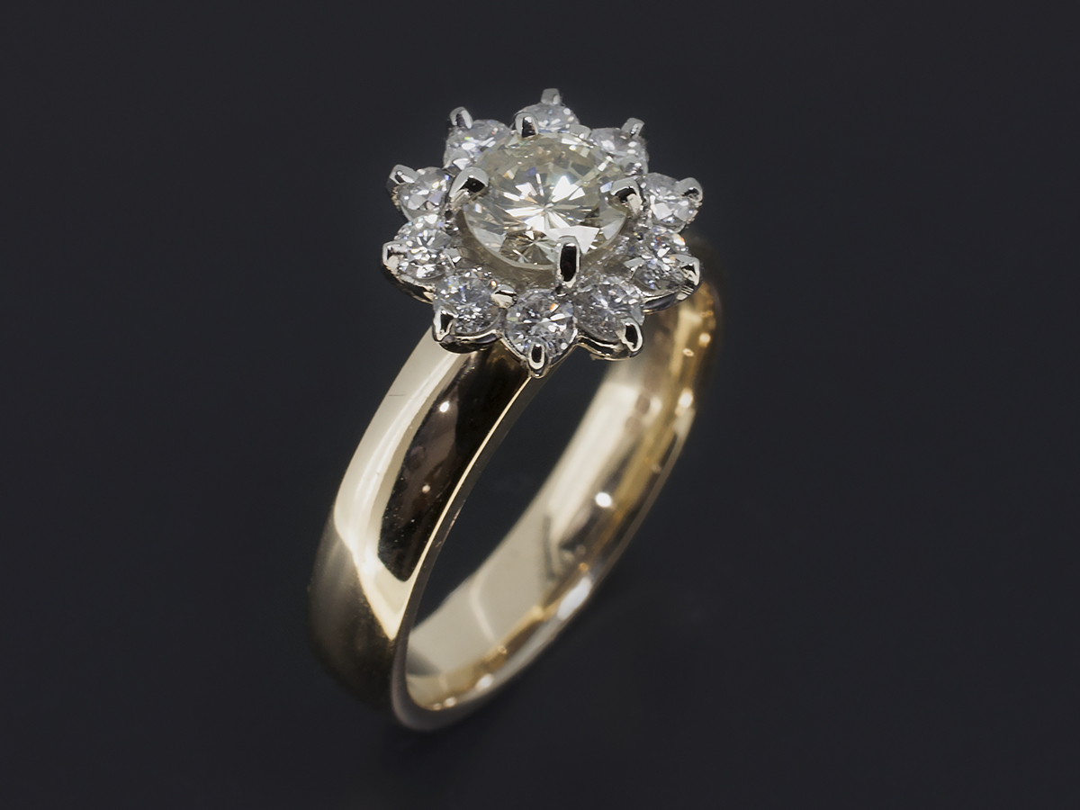 Vintage Gold Diamond Cluster Ring - Rings from Cavendish Jewellers Ltd UK