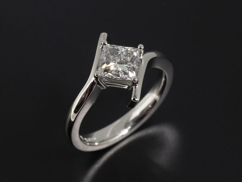 Bespoke diamond engagement rings by Blair and Sheridan, Glasgow