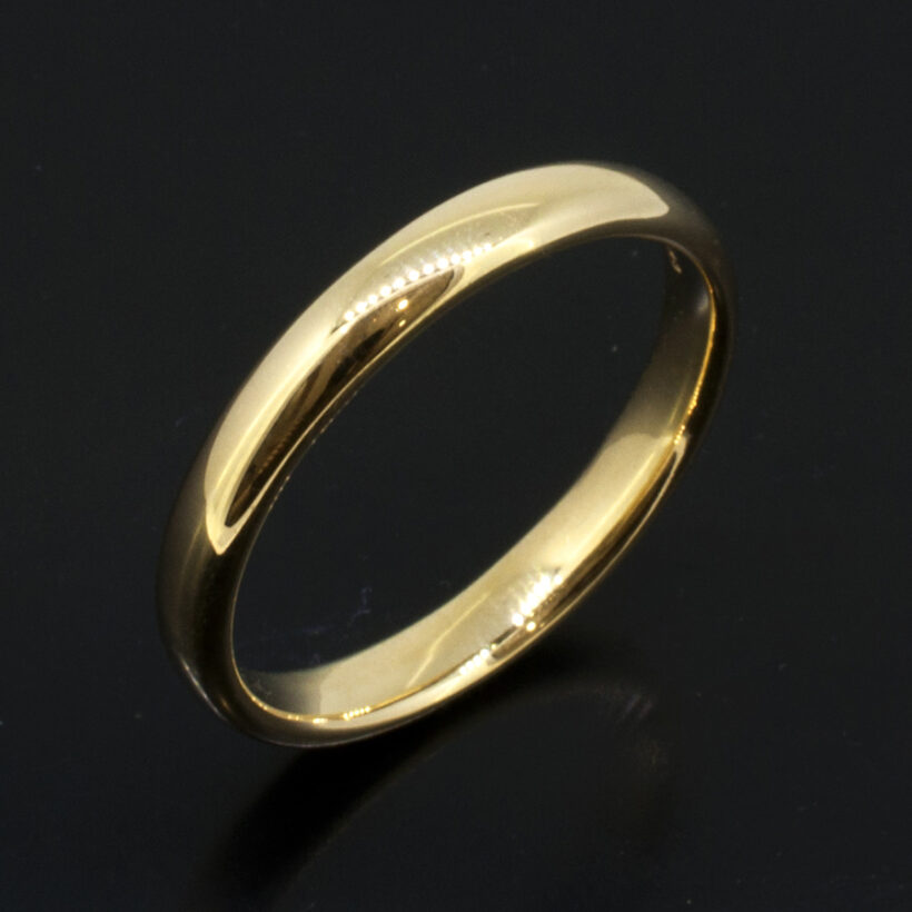 Ladies 18kt Yellow Gold Plain Wedding Ring