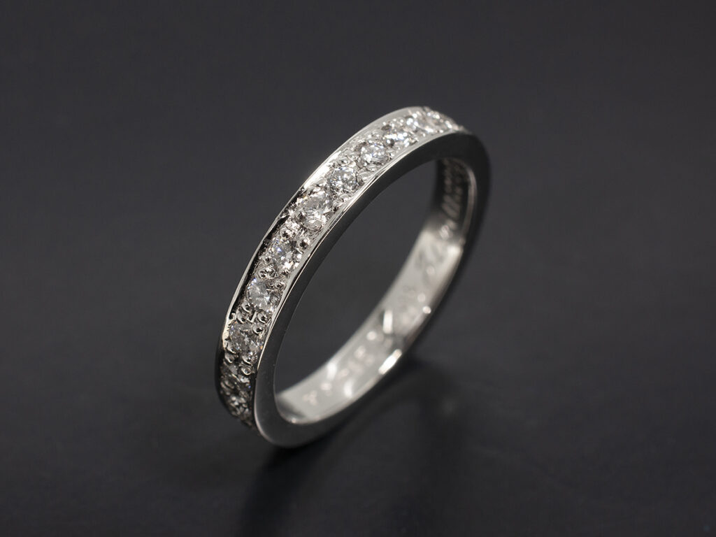 Eternity and dress rings handmade by Blair and Sheridan in Glasgow