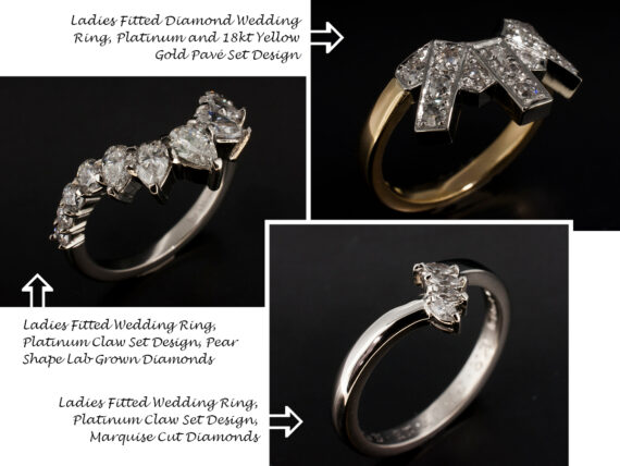 Even if Blair and Sheridan did not create your existing engagement ring, we are able to design and make your wedding ring to fit around it - no matter how unusually shaped