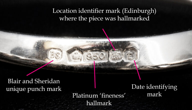Hallmarking bespoke jewellery at Blair and Sheridan