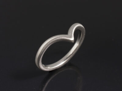 Ladies Wishbone Wedding Ring, Platinum Design