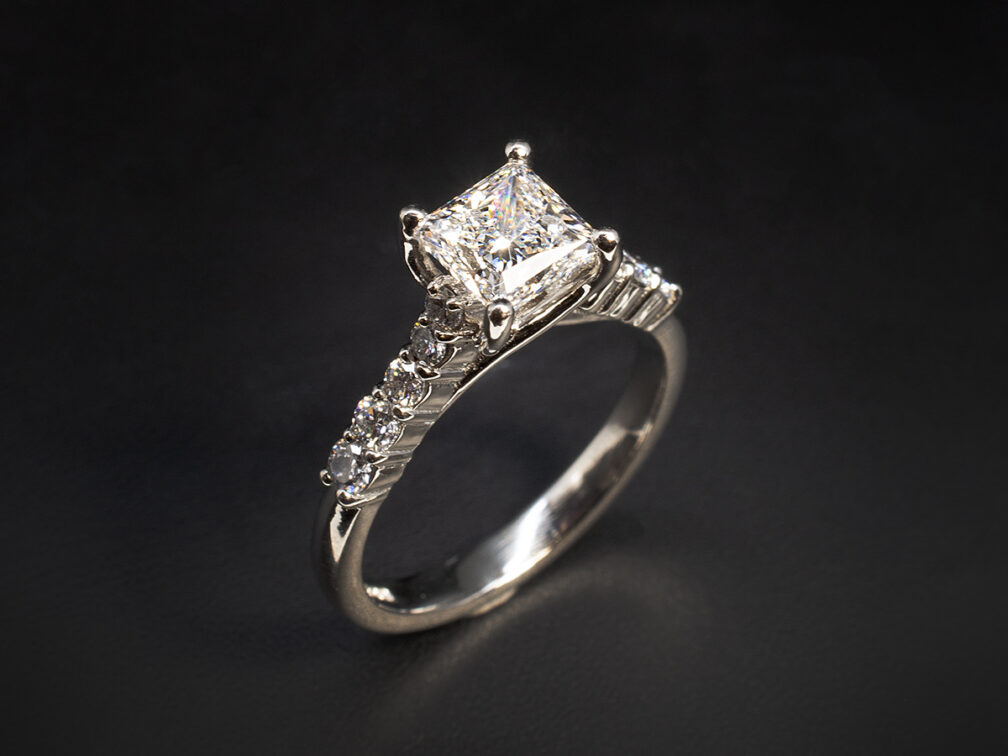 Princess Cut Diamond Engagement Rings Glasgow, Scotland, UK