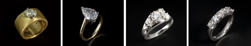 Bespoke diamond engagement rings by Blair and Sheridan