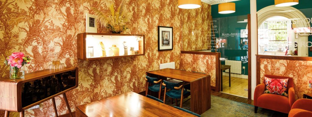 Blair and Sheridan bespoke jewellers based in Glasgows west end